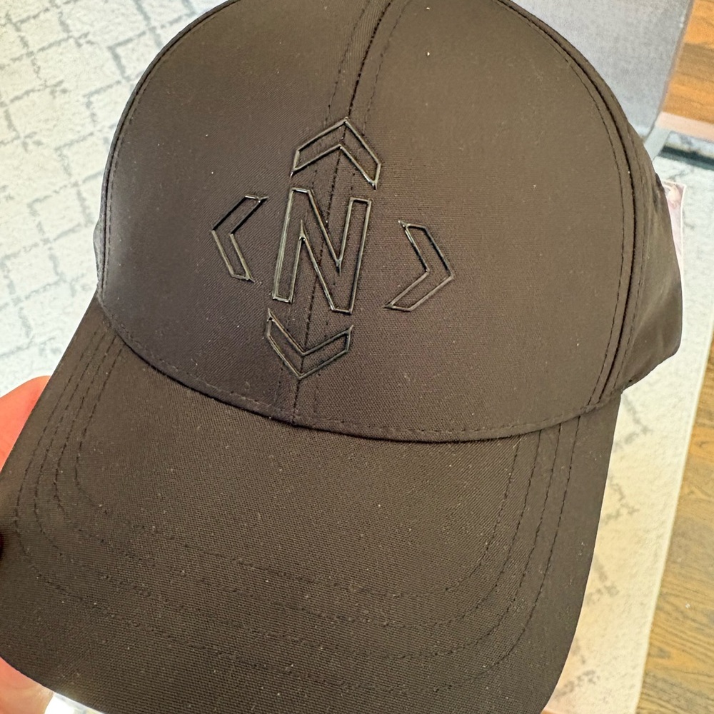 Black Embroidered Logo Baseball Cap Nashville